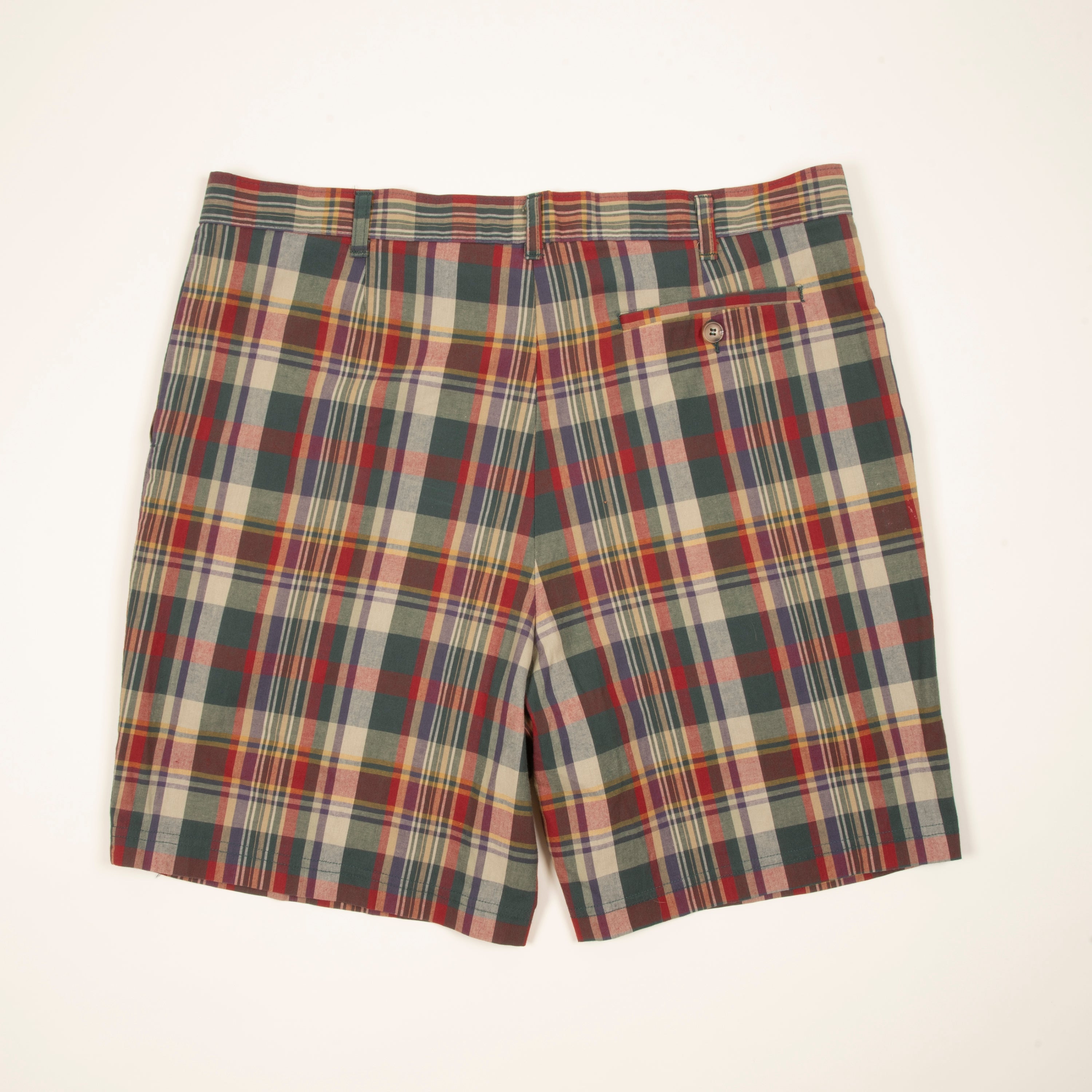 Vintage St. Michael Plaid Shorts Made In The UK