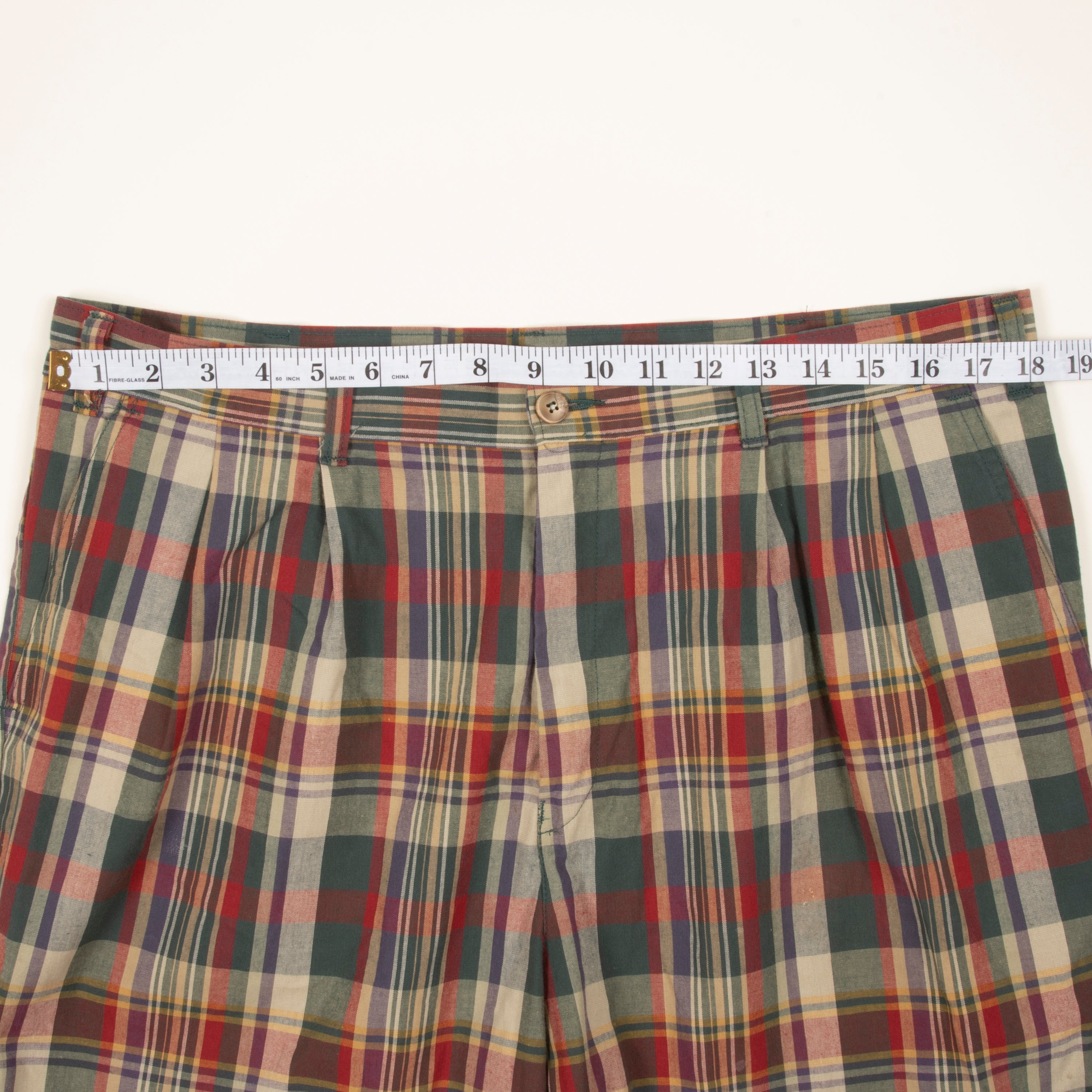 Vintage St. Michael Plaid Shorts Made In The UK