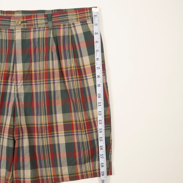 Vintage St. Michael Plaid Shorts Made In The UK