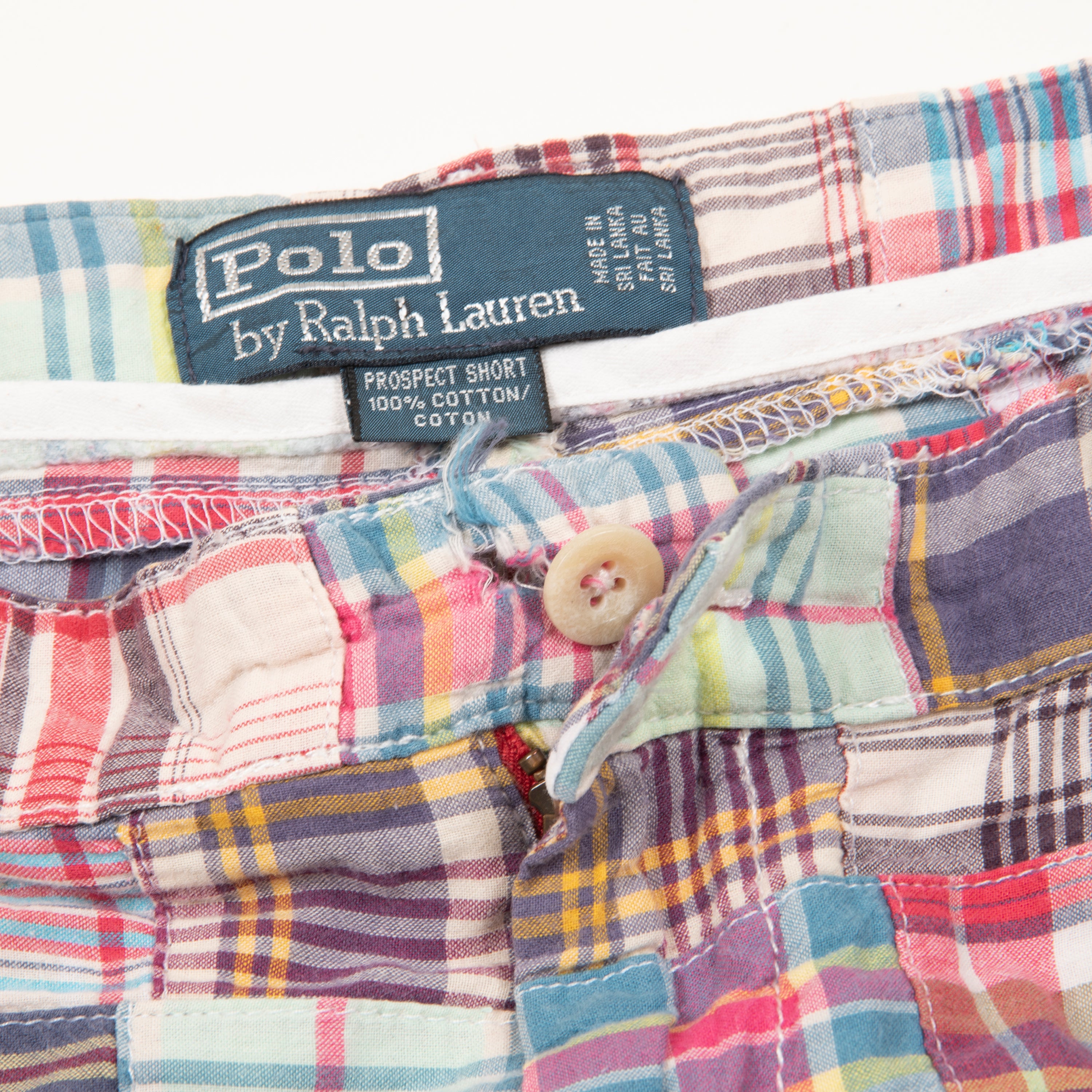 Vintage Polo Ralph Lauren Patchwork Plaid Shorts