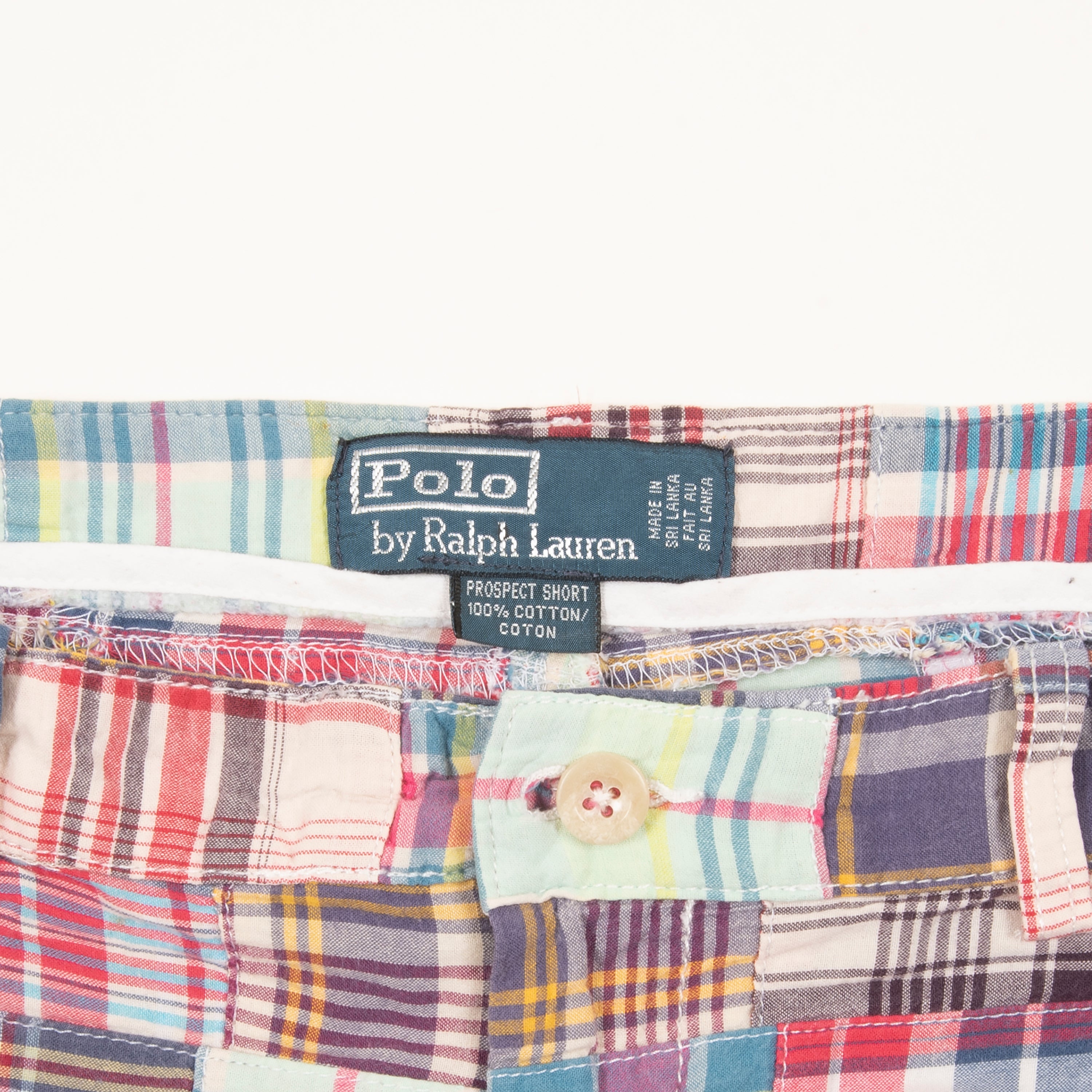 Vintage Polo Ralph Lauren Patchwork Plaid Shorts