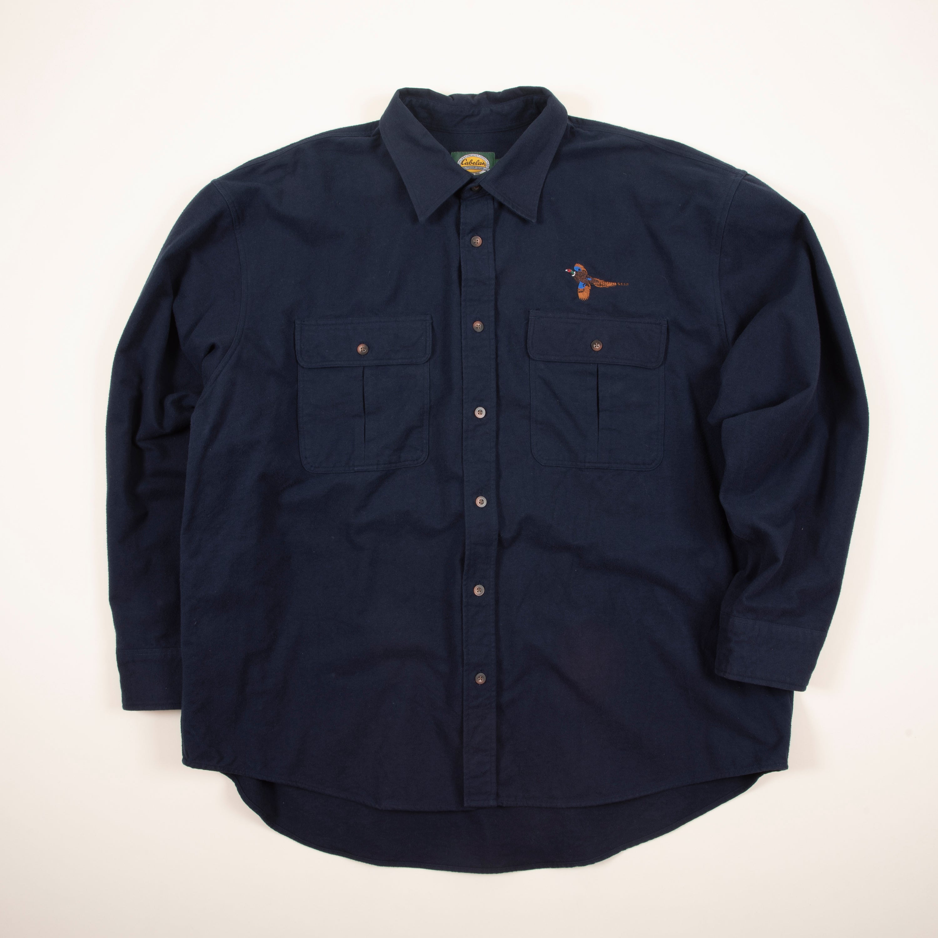 Cabela's Embroidered Heavy Chamois Cloth Shirt