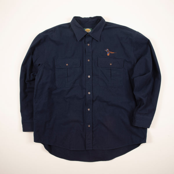 Cabela's Embroidered Heavy Chamois Cloth Shirt