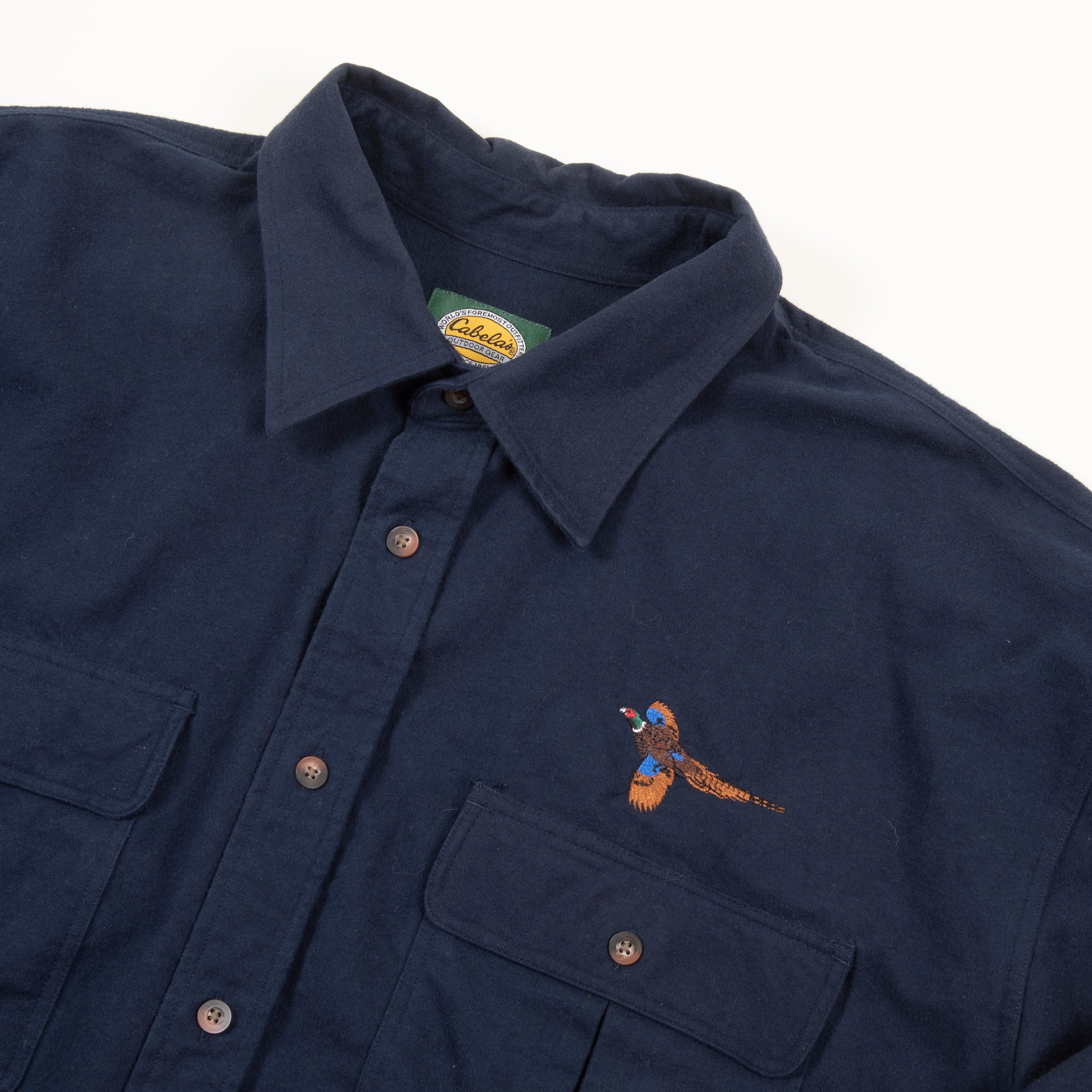 Cabela's Embroidered Heavy Chamois Cloth Shirt