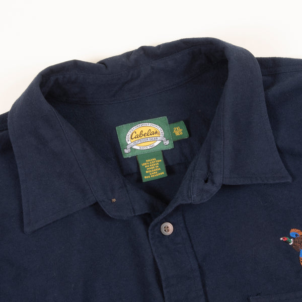 Cabela's Embroidered Heavy Chamois Cloth Shirt