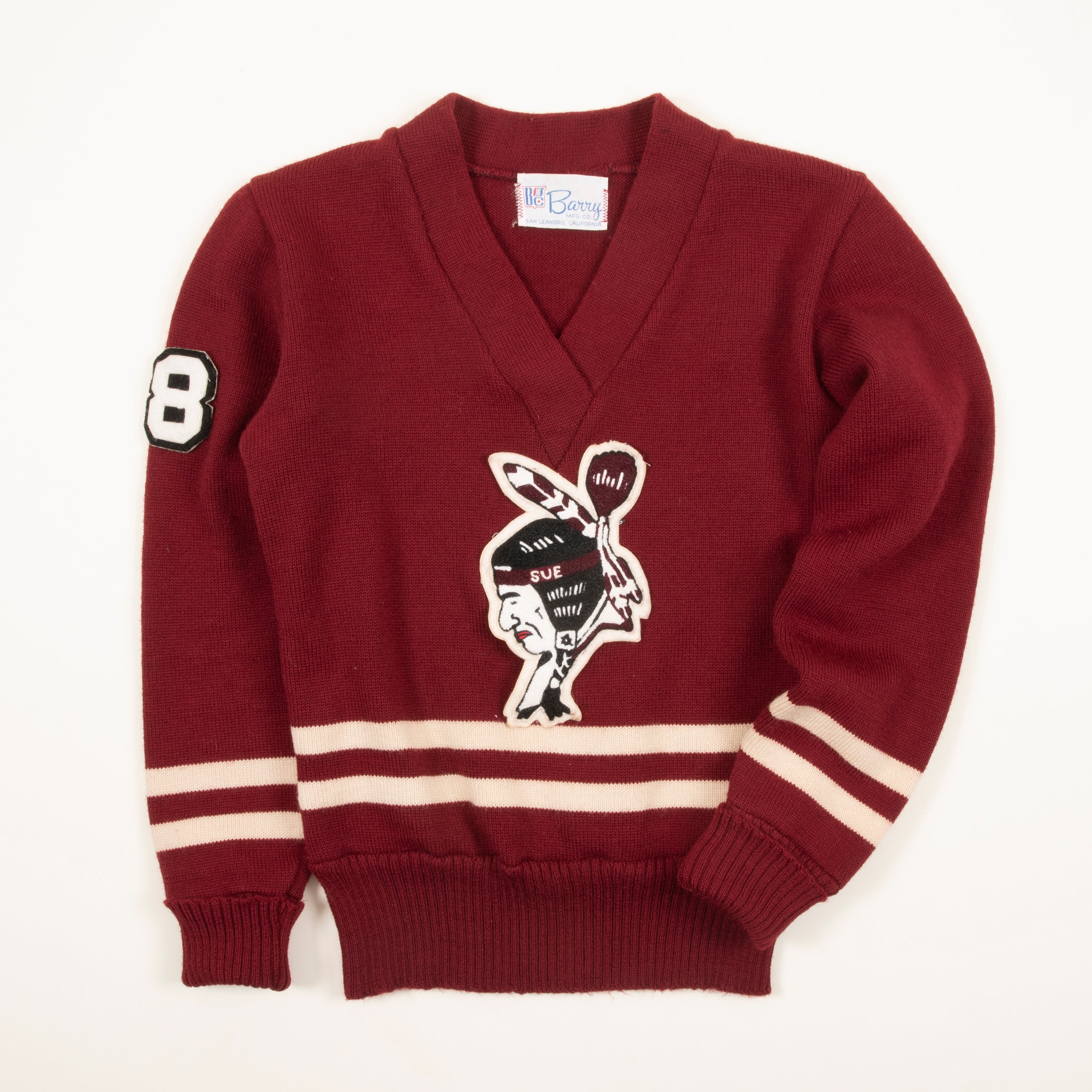Vintage Barry MFG CO Wool Knit Varsity Sweater