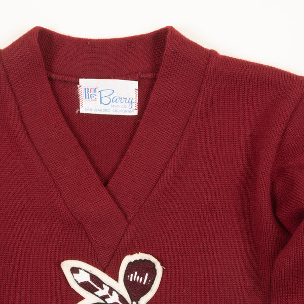 Vintage Barry MFG CO Wool Knit Varsity Sweater