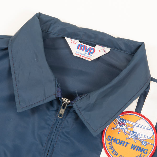 Vintage 80's Heavily Patched Lightweight Racing Jacket Made In The USA