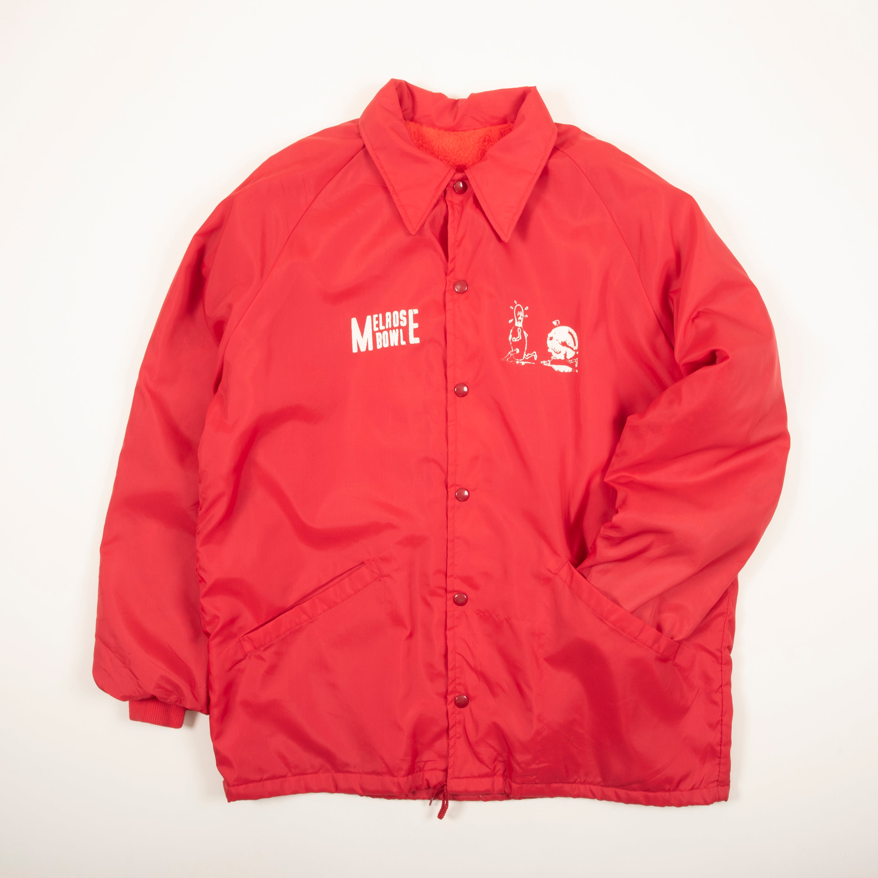 Vintage Melrose Bowl Fleece Lined Coach Jacket Swingster Made In The USA