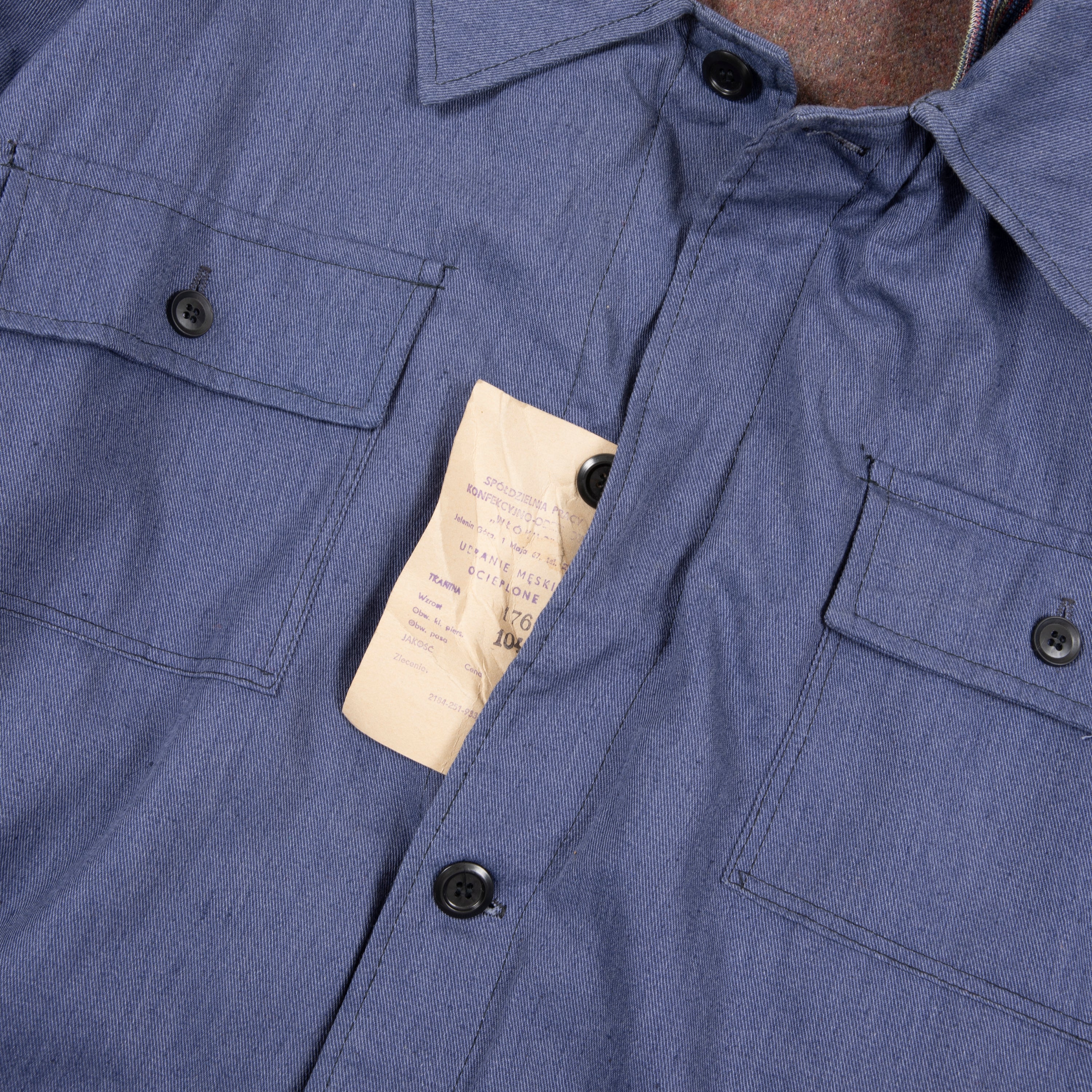 Vintage Insulated European Work Jacket Fully Detachable Liner