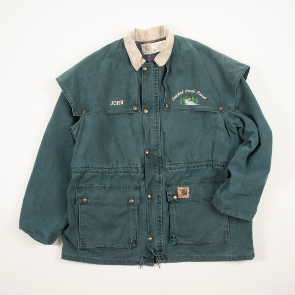 Vintage 90's Carhartt Blanket Lined Western Duster Jacket Made In The USA