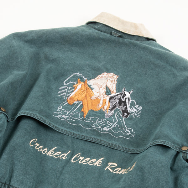 Vintage 90's Carhartt Blanket Lined Western Duster Jacket Made In The USA