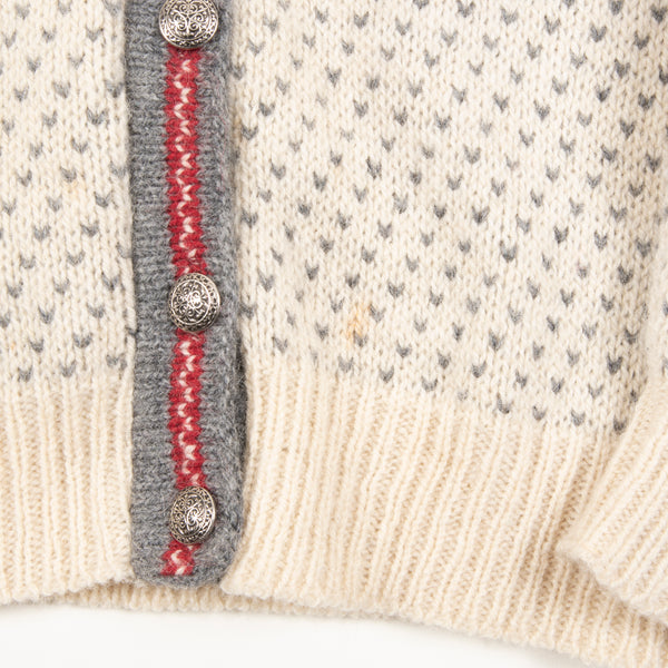 Vintage L.L. Bean Scandinavian Style Knit Cardigan Made In The USA
