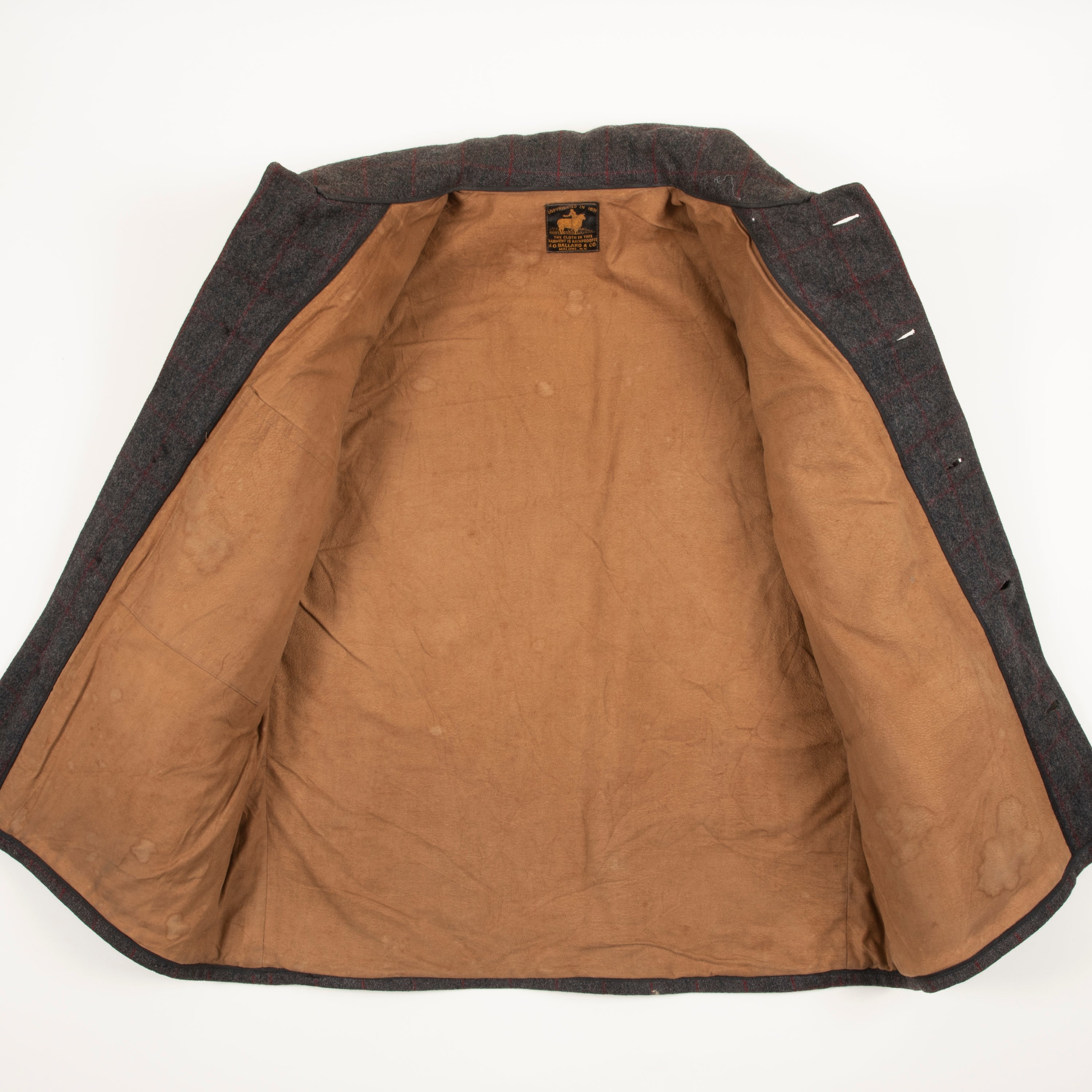 Vintage 1930's J.O. Ballard And Co Wool Mackinaw Hunting Coat