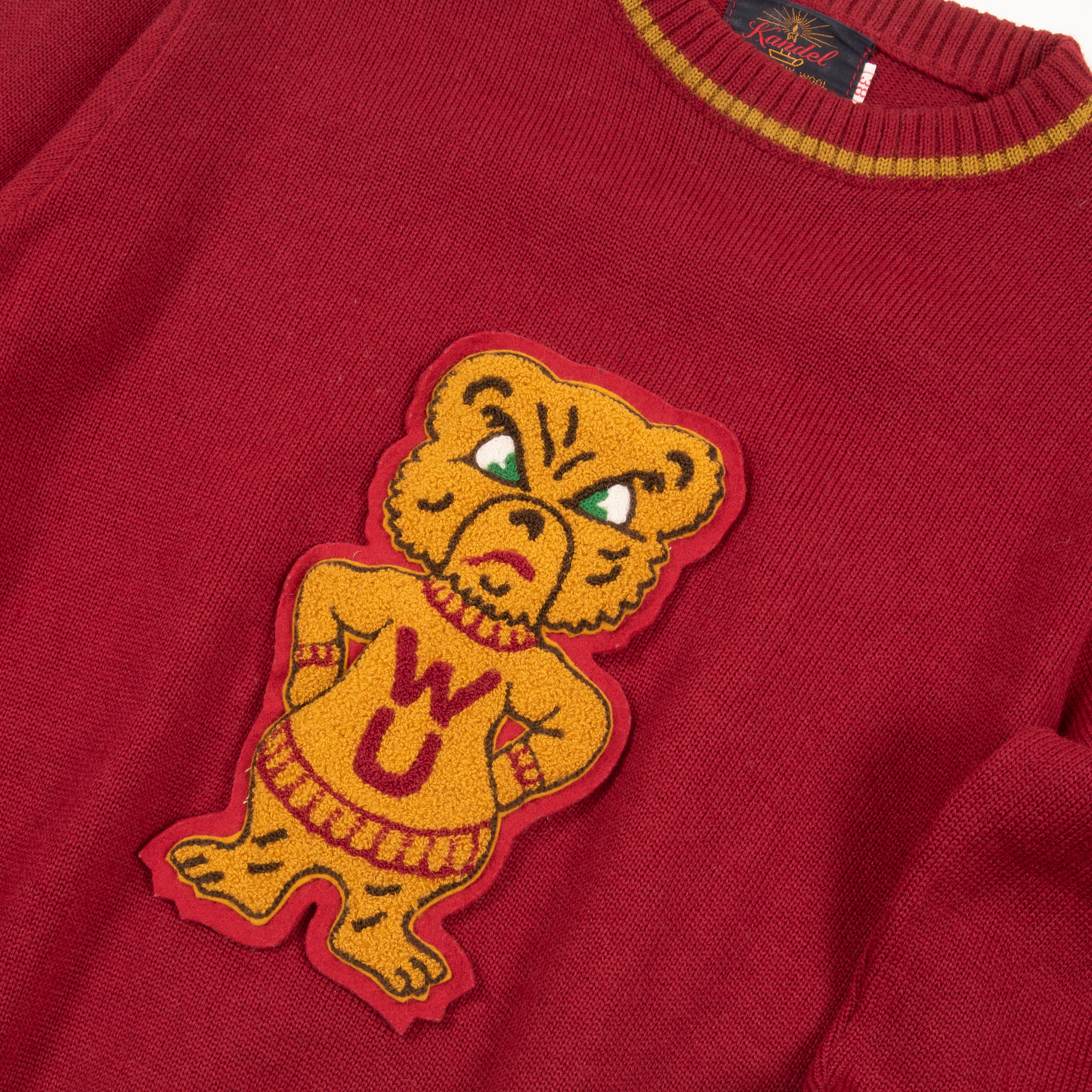 Vintage 50's Washington University Wool Knit Varsity Sweater