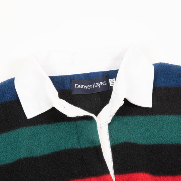 Vintage Denver Hayes Fleece Rugby Polo Shirt