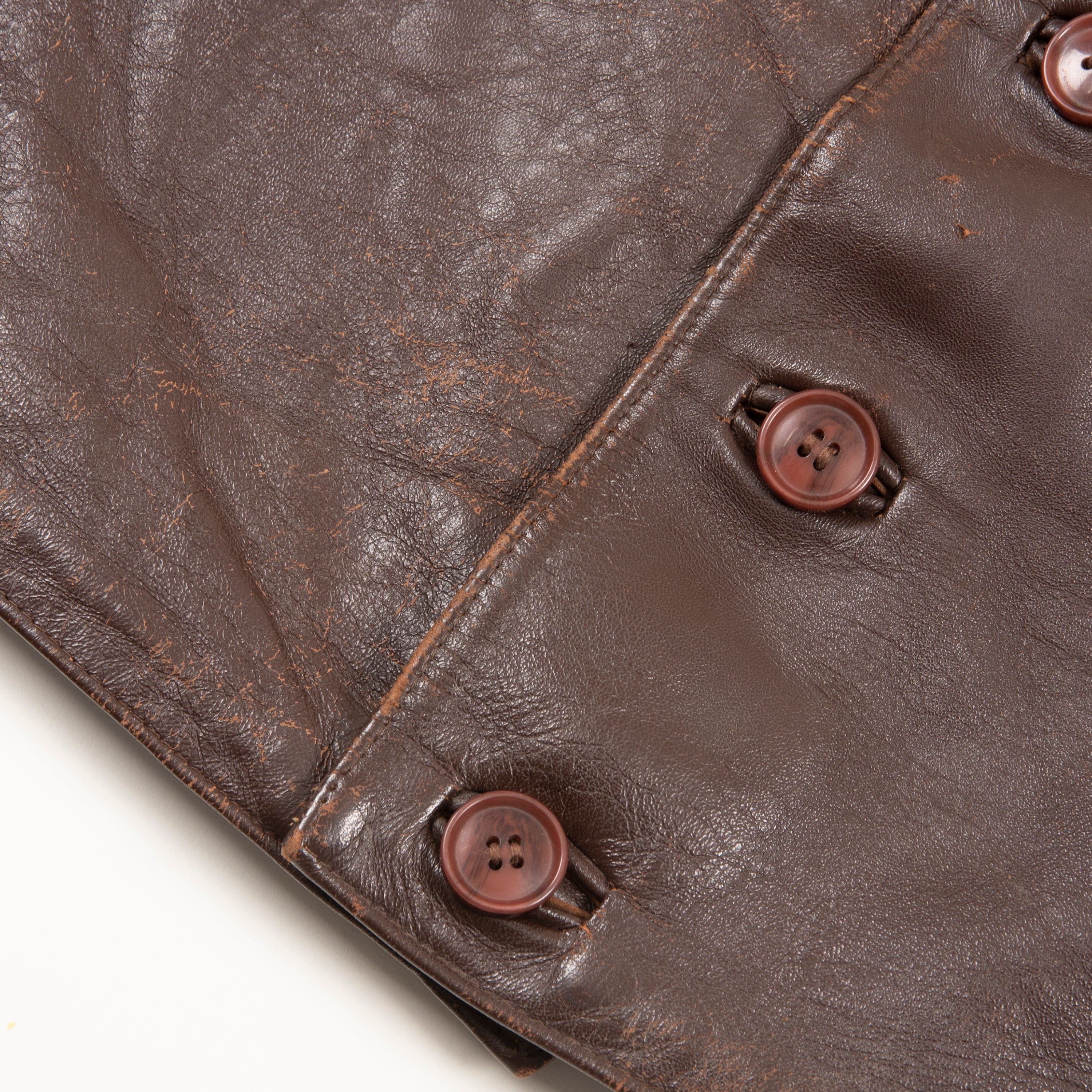 Vintage Lined Leather Vest