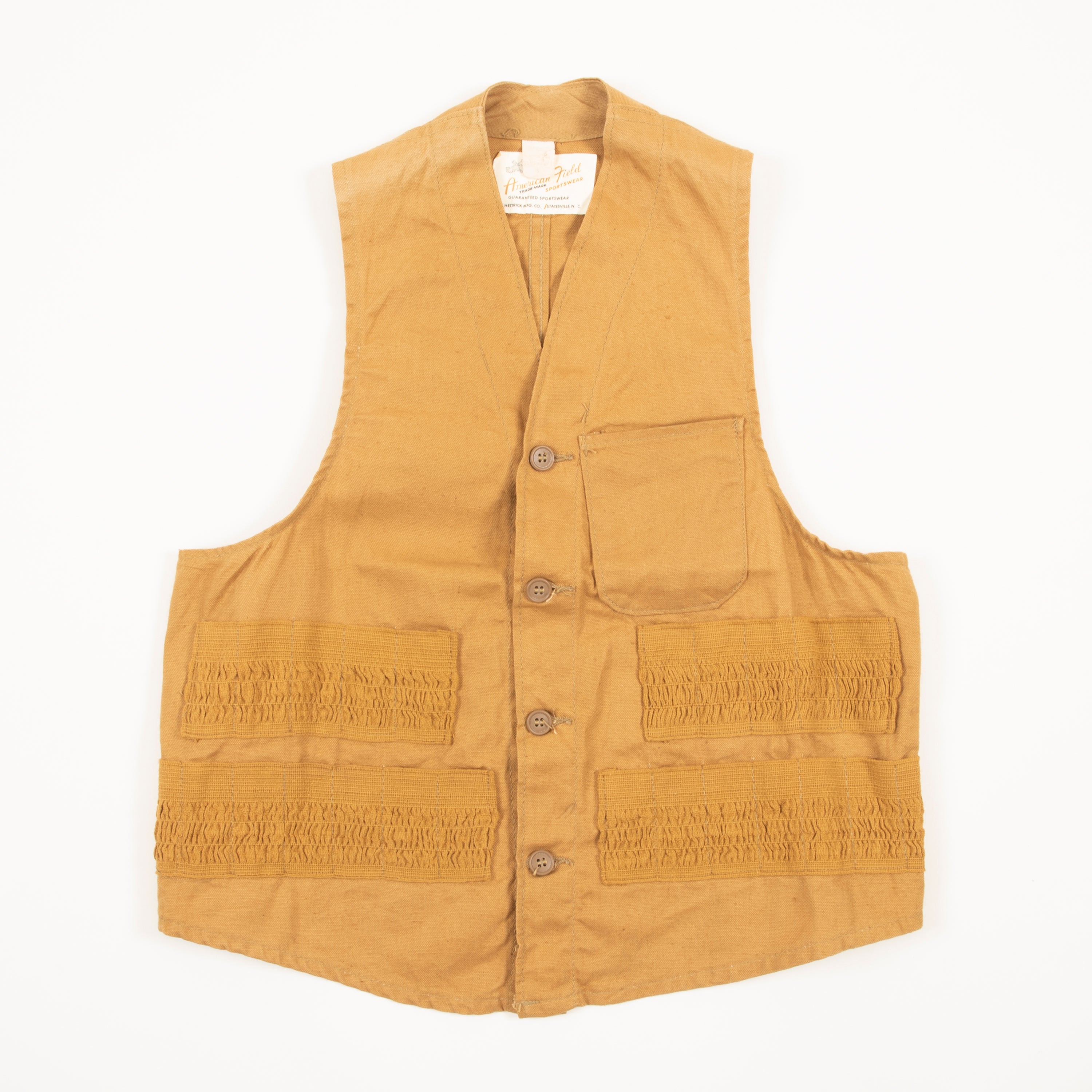 Vintage American Field Sportswear Shooting Vest Made In The USA