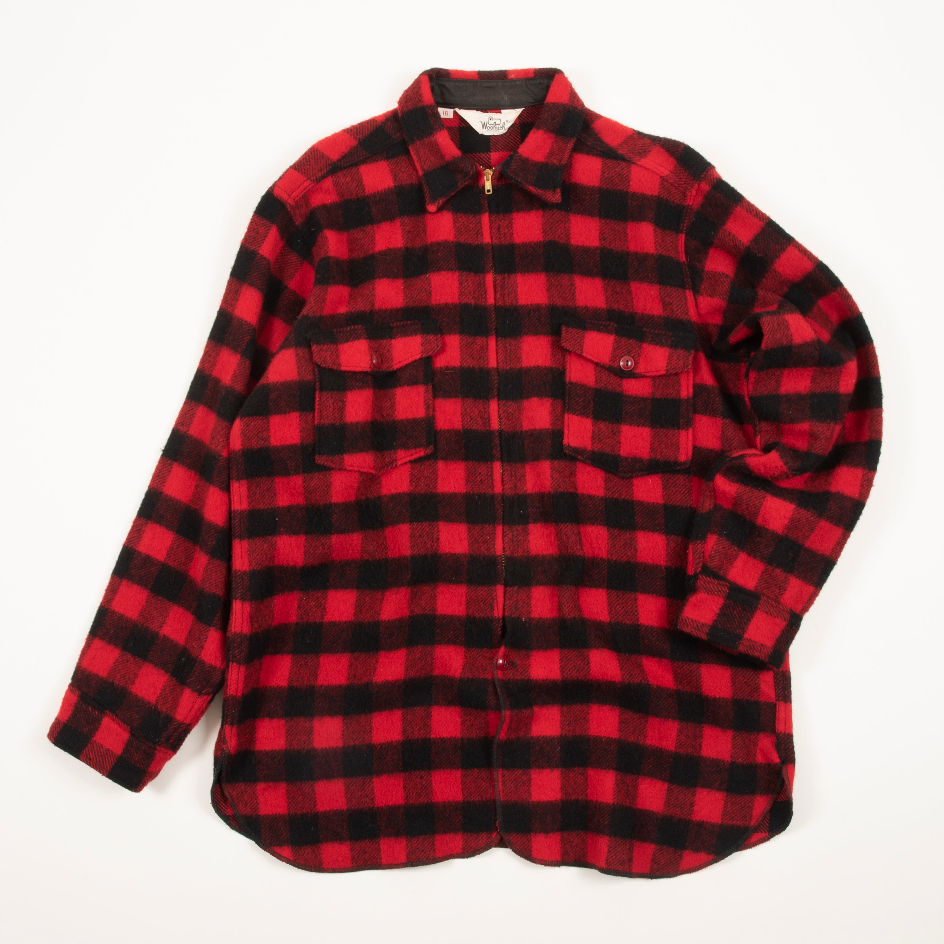 Vintage Women's Woolrich Buffalo Plaid Wool Overshirt