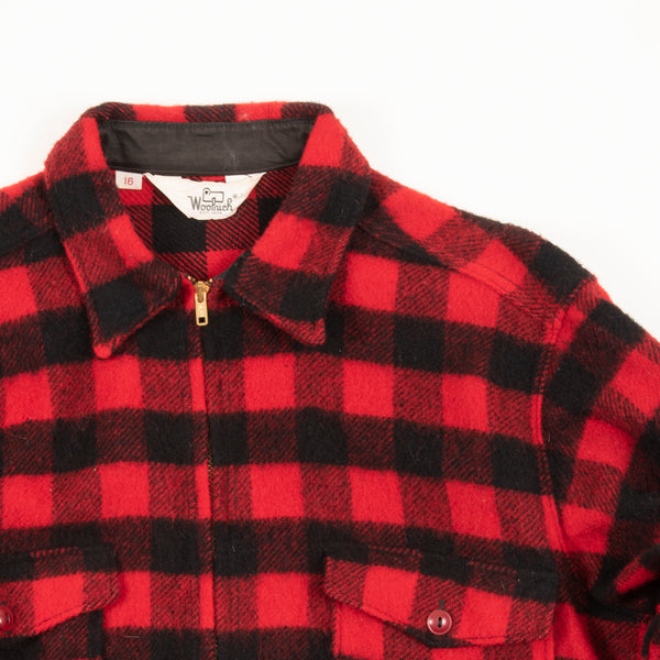 Vintage Women's Woolrich Buffalo Plaid Wool Overshirt