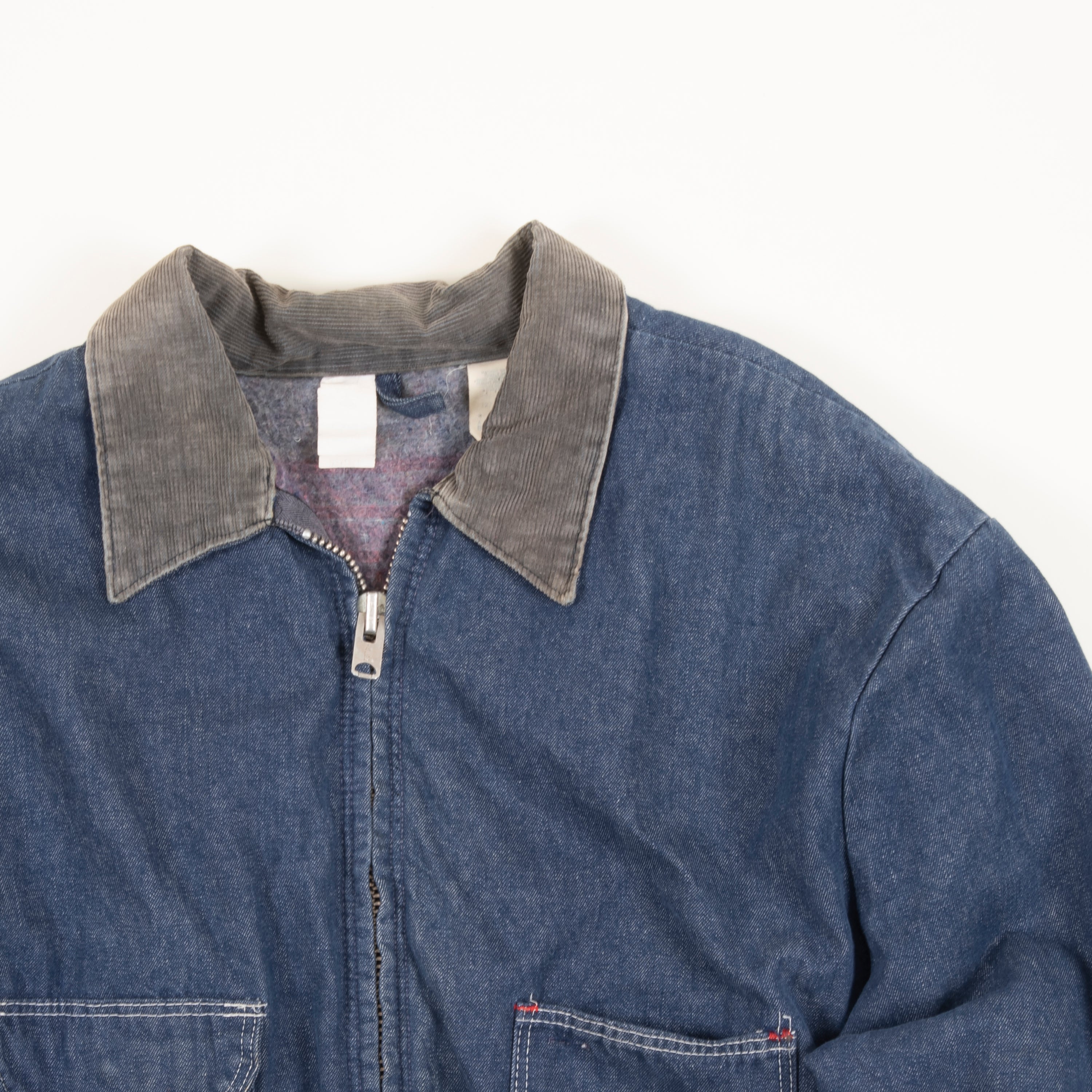 Vintage Blue Bell Inc Wrangler Blanket Lined Chore Jacket