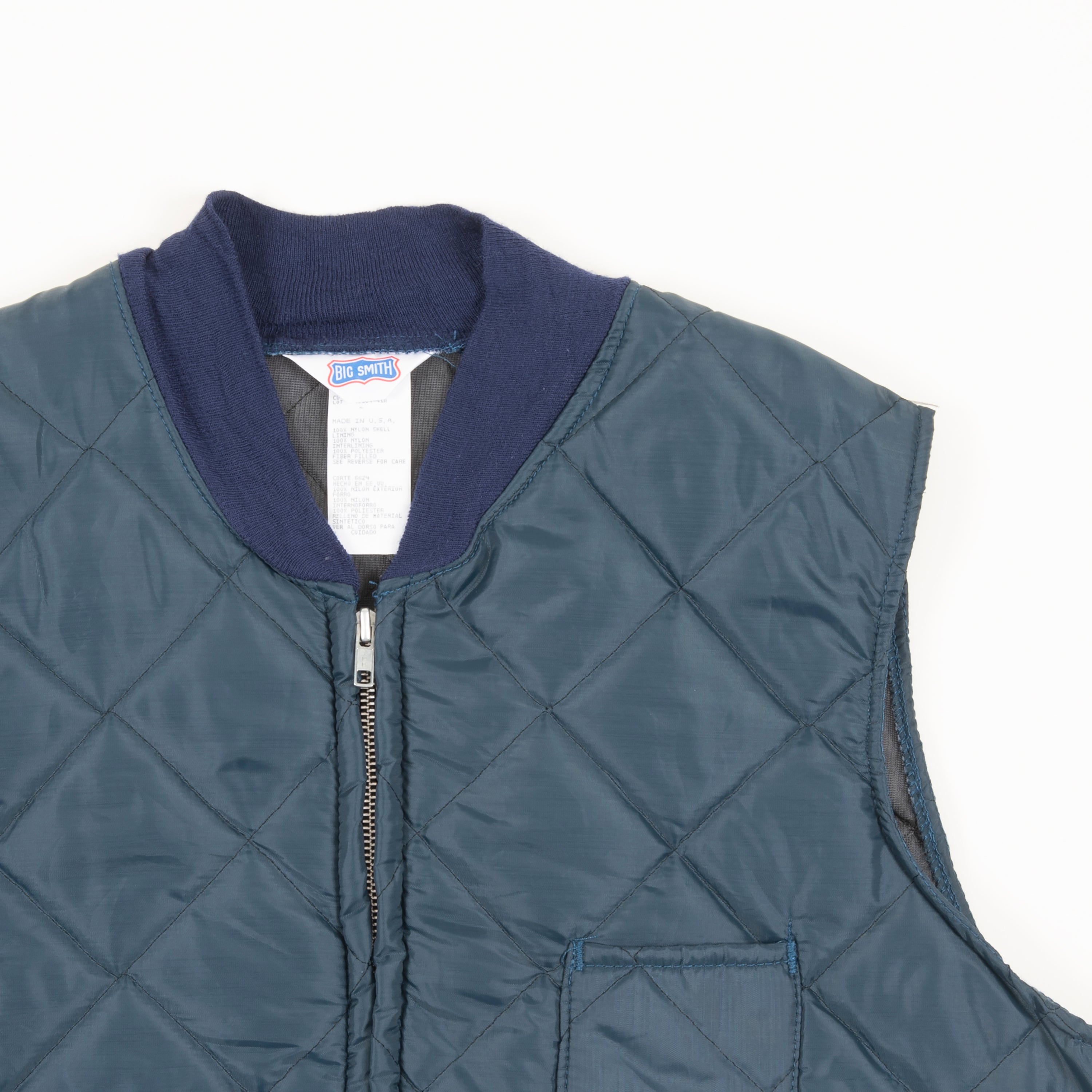 Vintage Big Smith Quilted Vest Made In The USA